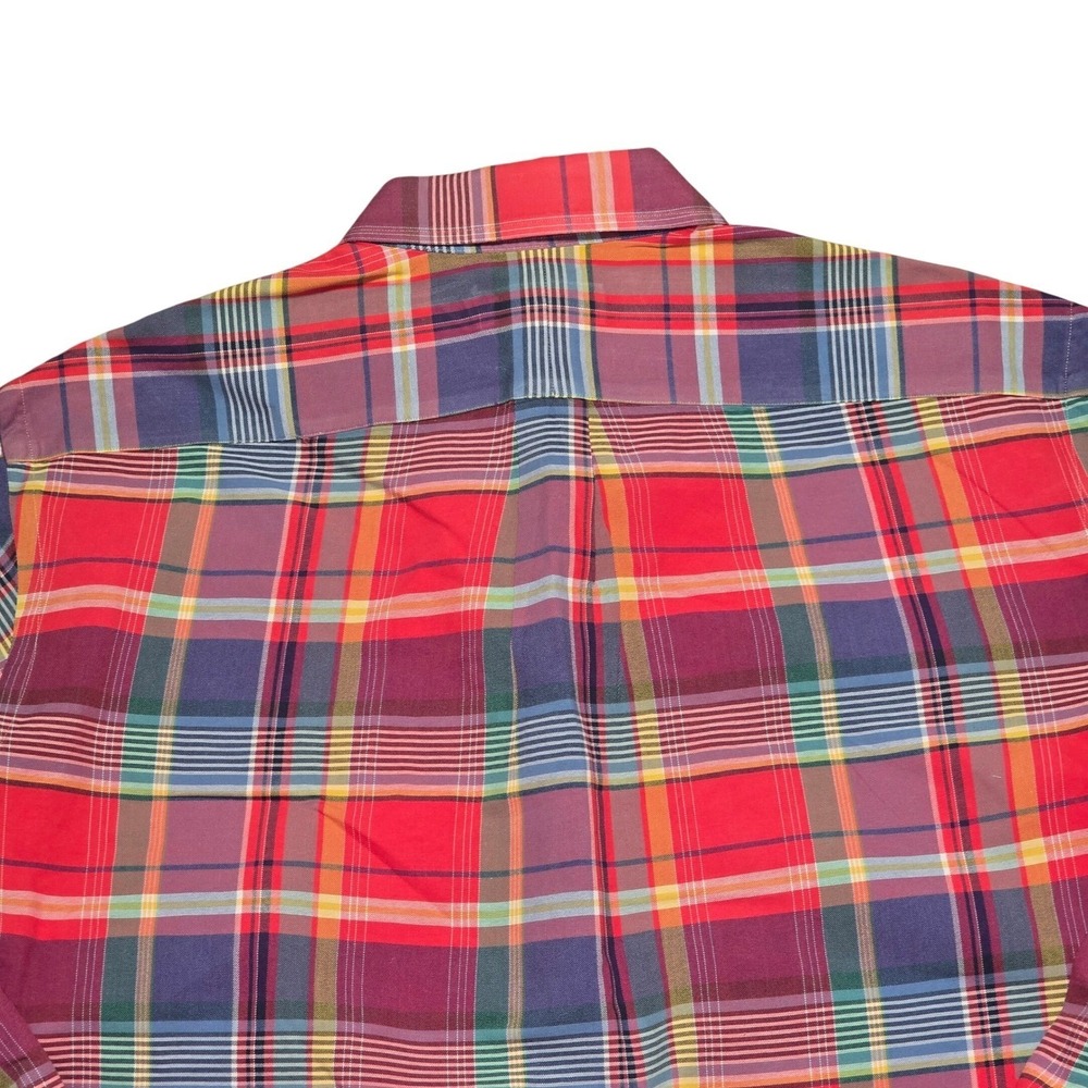 Ralph Lauren Plaid Button Down Shirt Men's XXL Long Sleeve Multicolor Logo - Picture 8 of 9
